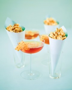 popcorn and champagne