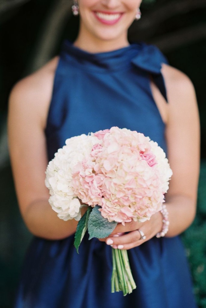 bridesmaids in blue