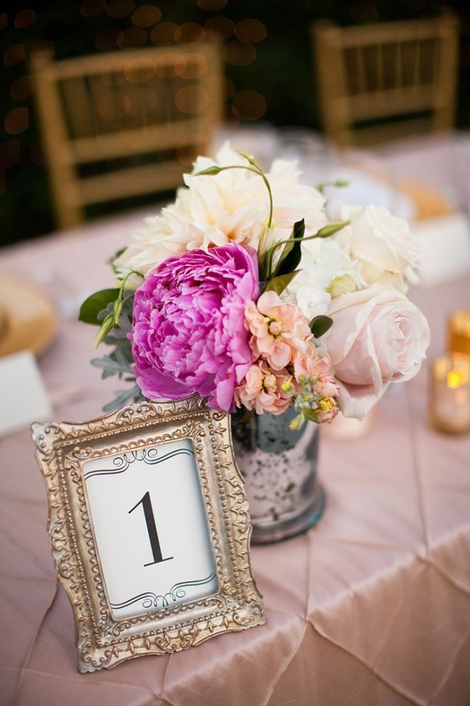 The Event Group, table numbers, weddings, wedding reception, elegance