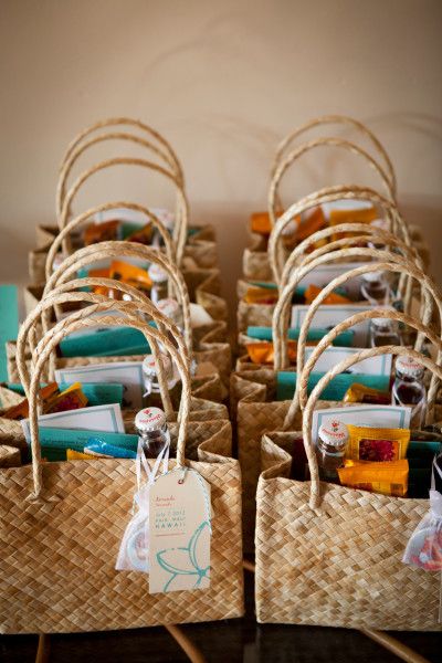 Welcome Bags, Baskets, Boxes, Cards for Wedding Guests | The Event