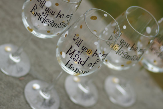 The Event Group | Pittsburgh, PA | event planner | wedding planner | how to ask your bridesmaids | bridal party | wine glass