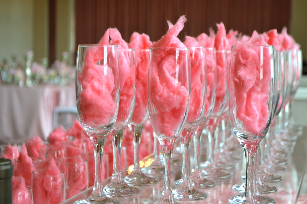 Pink cotton candy champagne for bridal shower | The Event Group, Pittsburgh wedding and event planner
