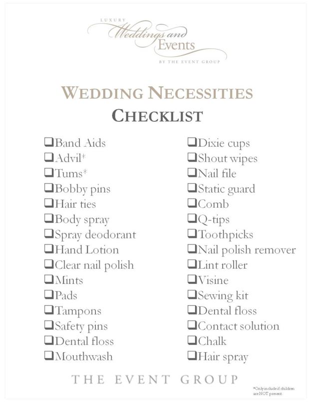The Wedding Checklist Every Bride and Bridesmaid Needs | The Event ...